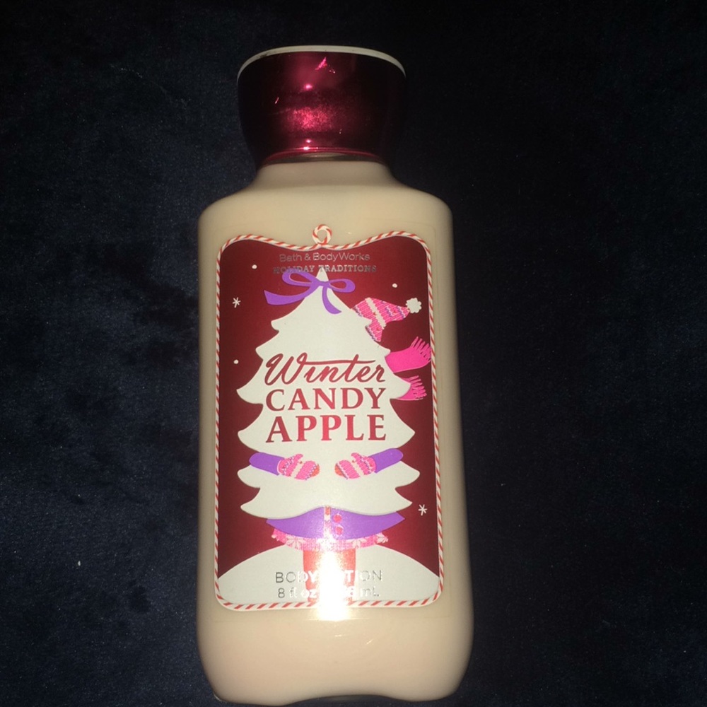 Winter candy apple Bath and Bodyworks body lotion